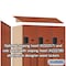 Salsbury Industries Wardrobe Locker, 45" W, 24" D, 76" H, (3) Wide, (6) Openings, Cherry 27364CHE - alternate 6